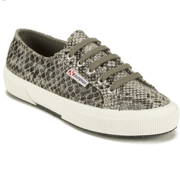 Snakeskin Superga Lowtop Sneakers 